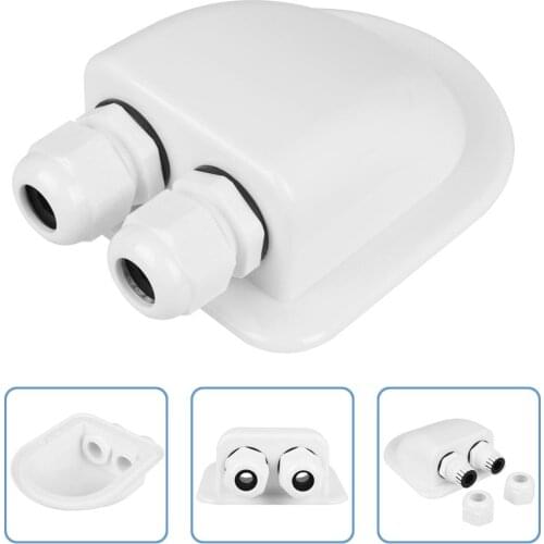 Solar Car Junction Box Plastic Roof Wire Entry Gland Box Solar Panel Cable Motorhome Junction Box RV Caravan Accessories