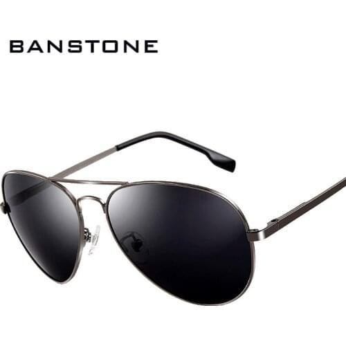 BANSTONE Classic Men Polarized Sunglasses Polaroid Driving Pilot Sunglass Man Eyewear Sun Glasses UV400
