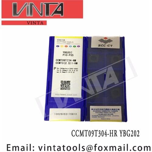 Free shipping high quality 10pcs/lots CCMT09T304-HR YBG202 cnc carbide turning inserts
