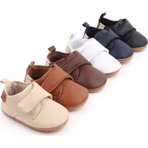 Bobora Baby Boys Girls Oxford Shoes Soft Sole PU Leather Moccasins Infant Sneaker Toddler First Walkers Crib Shoes
