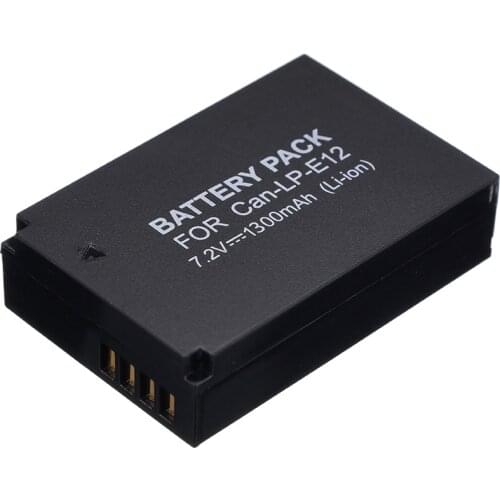 Canon EOS 5D 6D 7D 60D 70D 80D Mark II Mark III LP-E12LPE12 LPE12N camera battery 7.2V 1300mAh lithium ion rechargeable battery