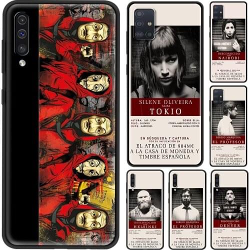 La Casa De Papel Case For Samsung A72 A91 A52 A51 A71 A32 A01 A11 A21 A21s A31 A41 Cover for GALAXY A42 A12 A02s A01 Shell Capa