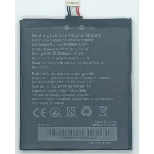 GeLar 3.8V 3500mAh for Acer Liquid E700 Triple E39 PGF506173HT BAT-P10 battery