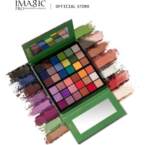 IMAGIC 36 colors makeup eyeshadow palette matte pearlescent glitter eyeshadow palette metallic gloss nude eye pigment cosmetics