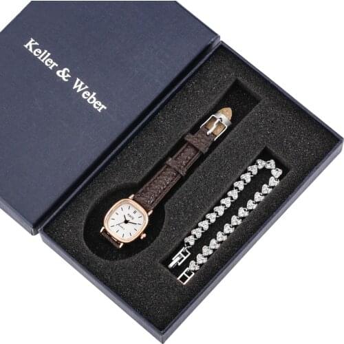 Keller & Weber Ladies Watch With Leather Strap