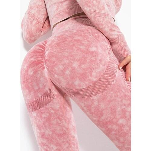 LAISIYI Sexy Women Leggings Bubble Butt Push Up Sports Workout Legging Slim High Waist Leggins Mujer Seamless Fitness Legging