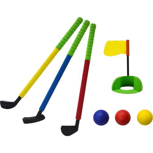 Lightweight Kids Golf Club Set Gaming 3 Golf Clubs Indoor Outdoor Toys