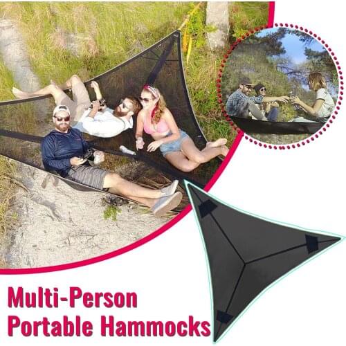 Hot Sell Giant Aerial Camping Hammocks Multi-Person Portable Hammocks Multi Person Hammock Portable Aerial Campin Air Hammock