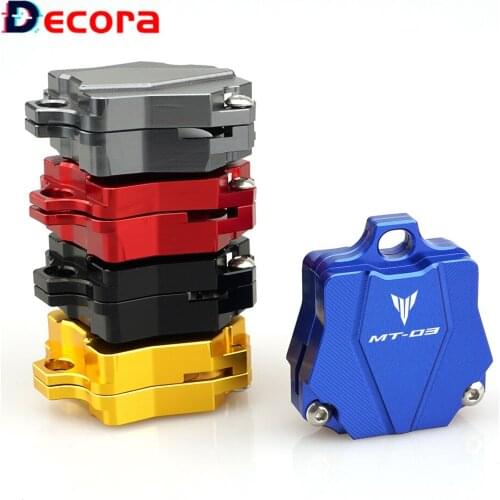 Logo MT03 For Yamaha MT 03 MT-03 Aluminum Alloy New Motorcycle Key Shell Case Cover Cap (Key Without Chip) Blue Red Black Gold