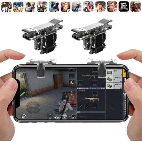 L1 R1 PUBG Mobile Trigger Controller For IPhone Android L1R1 Shoot Fire Button Game Joystick Gamepad Aim Key Smartphone Phones