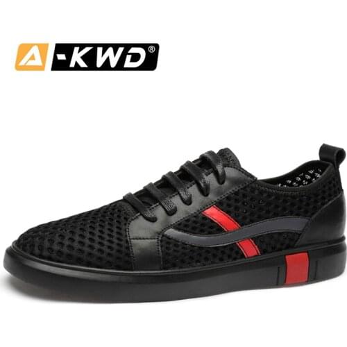 2020 Summer Fashion Designer Black Men Shoes Breathable Mesh Soft Leather Casual Shoes Loafers Flats Sneakers Men Driving Shoes