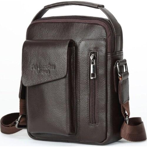 New fashion Men Genuine Leather Cross Body Tote Handbag High Quality Mens classic Casual Shoulder Messenger Bag Handbags