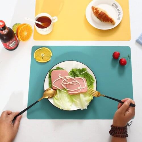 NEW Silicone Waterproof Placemat Table Mat Heat Insulation Anti-skidding Washable Durable for Kitchen Dining Silicone Mat