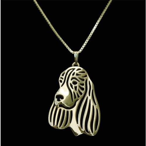 Newest Handmade English Springer Spaniel Pendant women choker chain necklace Dog Jewelry Pet Lovers Gift Idea
