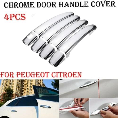 NEW-for Citroen C4 C4 Picasso C6 Peugeot 207 308 407 Chrome Door Handle Cover Trim