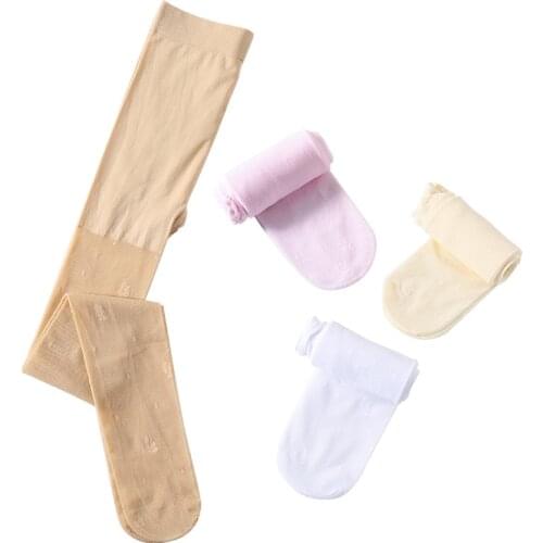 New Summer Kids Tights Transparent Flowers Floral Jacquard Pattern Pantyhose Children Stockings Baby Girls Anti-hook wire