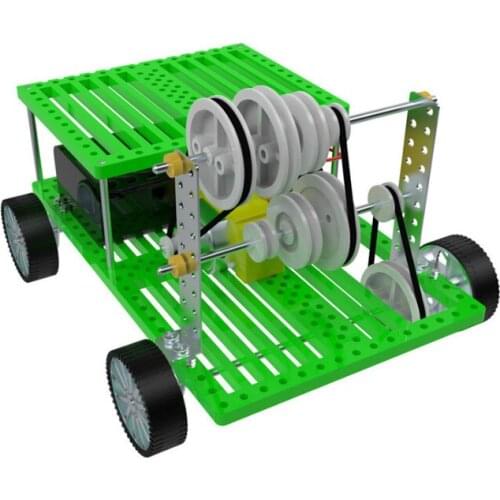 New pulley to slow down the car the student science experiments diy toys small suite of science and technology creative inve