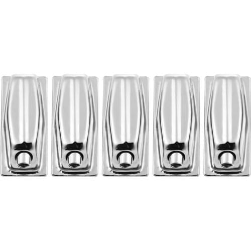 Single-end Rectangular Snare Drum Lug Claw Hooks Ear Drum Set Parts Accessories Replacement, 5pcs/Pack
