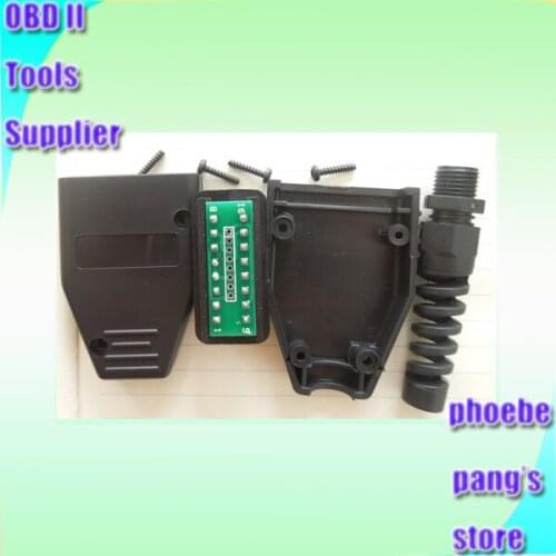 Wholesale and retail 100pcs Car OBD2 16Pin Connector OBD-2 Plug OBD ii 16 pin adaptor J1962 OBDII DHL EMS Fast Delivery