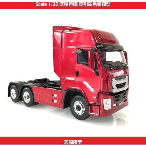 Original Factory 1:32 Isuzu Giga Vc61 Tractor Truck Vehicles Models for Collection, Gift