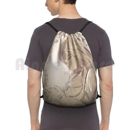 Garnet Backpack Drawstring Bags Gym Bag Waterproof Games Final Fantasy