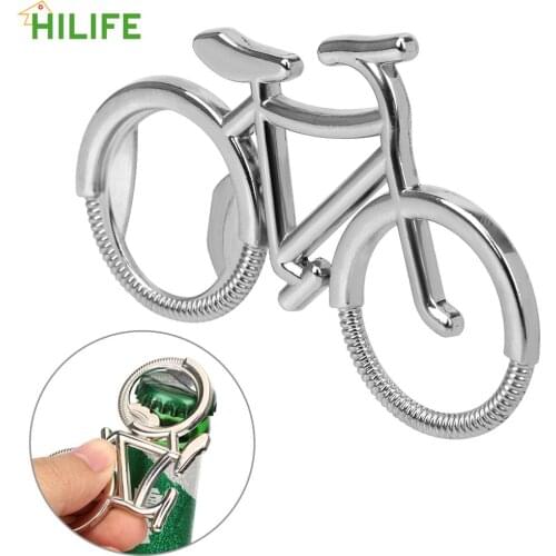 Gift for Bicycle Lover Beer Soda Bottle Opener Bike Shape Key Chain Zinc Alloy Keyring Keychain Bottle Opener