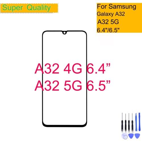 Replacement For Samsung Galaxy A32 5G A326 Touch Screen Front Glass Panel LCD Outer Display Lens A32 4G A325 Front Glass