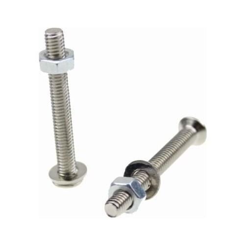 500pcs Silver Steel Screw Fixer For PC Computer Fan Screws M4 X 35mm