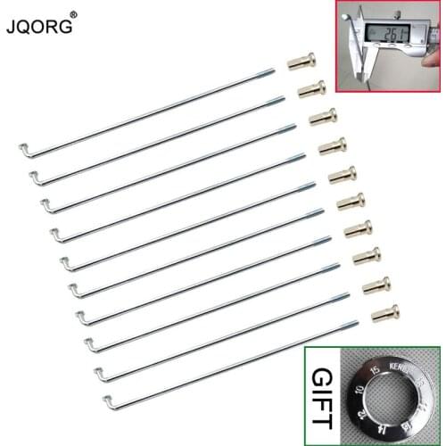 12 # 2.6 mm J-bend Galvanization Surface E-bike Spokes 45 # Steel Material Sliver Color Electric Bike Wheel Spokes With Nipples