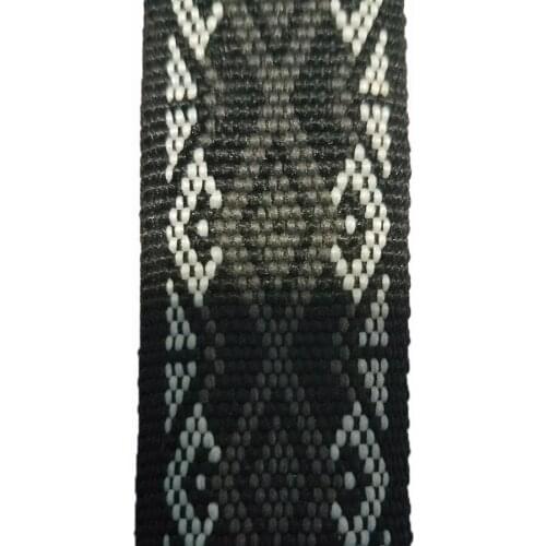 Pattern webbing bag strap for sale hot 7/8 inch high quality 23mm black multi-color