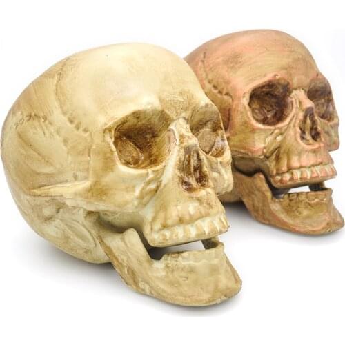 Halloween home decoration artificial skull skull model garden statue personality art carved statue model human skull