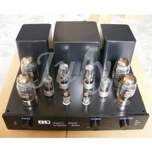 35W+35W 6N8P+KT88 tube push-pull amplifier, 100k 0-4-8Ω power amplifier, traditional manual scaffold welding