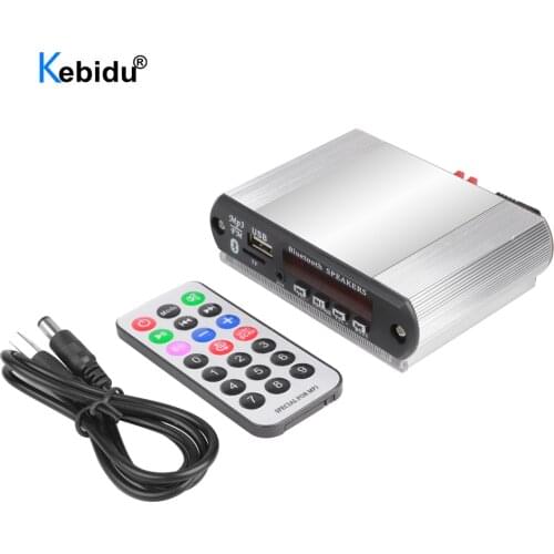 6W/30W Amplifier Bluetooth MP3 Decoder Board Aluminum Set USB TF FM Radio Module Wireless MP3 Player Recorder For Car Kit