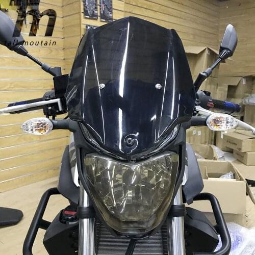 Moto Sport Touring Racing Windshield Windscreen Wind Deflector with Bracket for Yamaha MT 03 MT-03 MT03 2016 2017 2018 2019 New