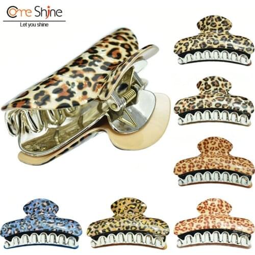 Come Shine Korean Hair Accessories for Women Leopard Hair Claw Clips Large Hairpins Crab Factory Wholesale Drop Shipping