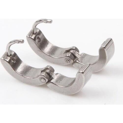 1 Pair Cool Mens Stainless Steel Round Earring Ear Stud 4 Colors Available