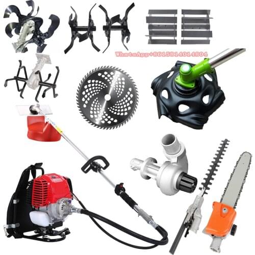 Mower 4-stroke backpack multi-functional farm Brush cutter to open up wasteland,weeding,trenching,loosening,irrigation,drilling