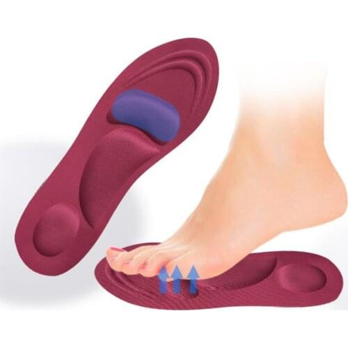 4D Insole Stretch Breathable Deodorant Running Cushion Insoles For Feet Man Women Insoles Shoes Sole Orthopedic Pad Memory Foam