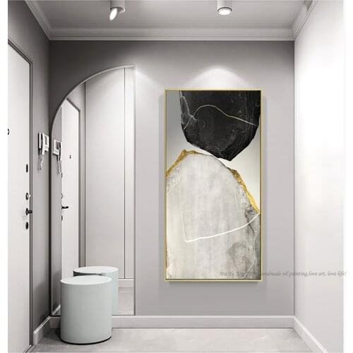 Laminas decorativas pared cuadros tableau peinture sur toile Oil painting gold wall pictures for living room abstract wall art