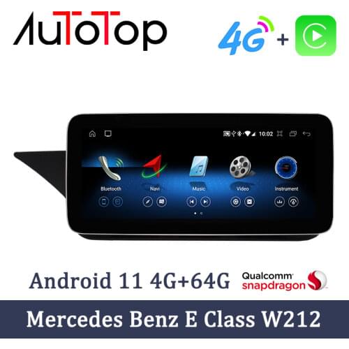 AUTOTOP Car Radio Player Android 10 For Mercedes Benz E Class W212 E200 E230 E260 E300 S212 2009-2015 Multimedia Auto Head Unit