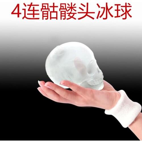 Spot 4 even silicone skull ice mold chocolate mold DIY baking tools XG219