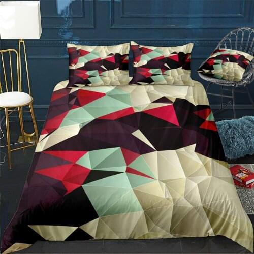Abstract Geometric Art 502 Bedding Set For Bedroom Soft Bedspreads For Double Bed Home Duvet Cover Quality Quilt Cover