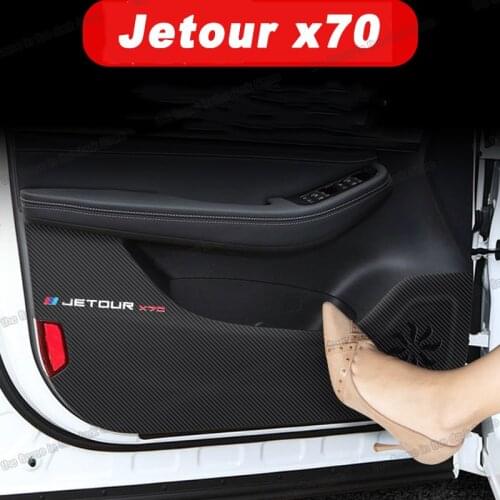 Car Interior Door Mat Anti Kick Pad Protective Sticker Decoration for Jetour X70 X70s X70m 2018 2019 2020 2021 Accessories Auto