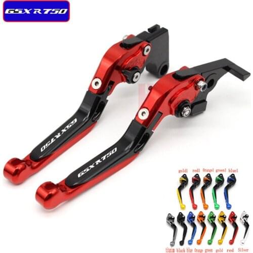 Laser Logo (GSXR 750) 13 Colors CNC Motorcycle Brake Clutch Levers For Suzuki GSXR750 GSXR 750 GSX-R 750 GSX-R750 1996-2003