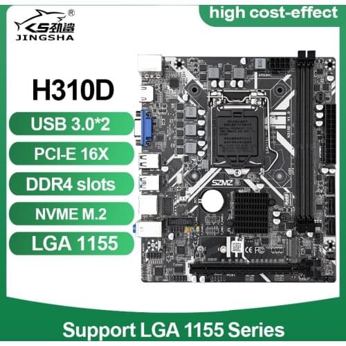 SZMZ H310 chipset lga1151 Motherboards socket ddr4 H310D motherboard with nvme m2.0 support Max 16GB RAM SATA3.0 USB3.0