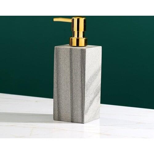 Marble Bathroom Set Liquid Soap Dispenser Toothbrush Holder Dish Gargle Cup Tray Cotton Swab Box Sell Separately Nordic Style