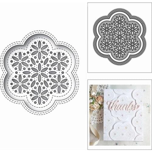 New Christmas Stitched Flower Snowflake 2020 Metal Cutting Dies for Scrapbooking and Card Making Decor Embossing Craft No Stamps