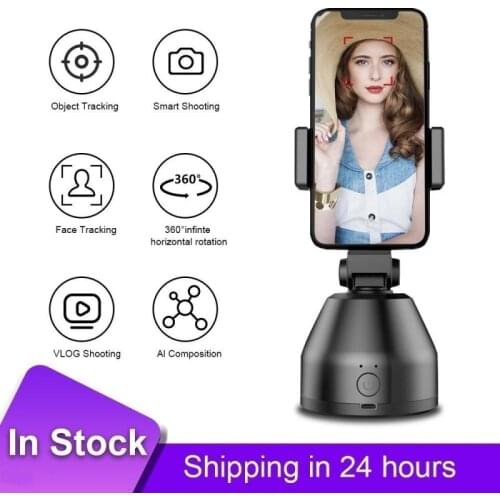 New 360° Rotation Auto Smart Shooting Selfie Stick Intelligent Follow Gimbal AI-composition Object Tracking Face Tracking Stand