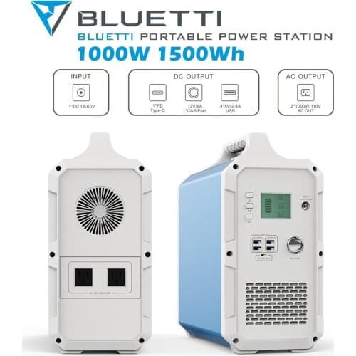 MAXOAK Portable Power Station BLUETTI EB150 1500Wh /1000W Camping Solar Generator Lithium Emergency Battery Backup