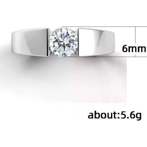 Simple Wall Inlay Zircon Ring Atmospheric Charm Valentines Day Gifts For Men And Women Fashion Party Creative Jewelry Wholesale